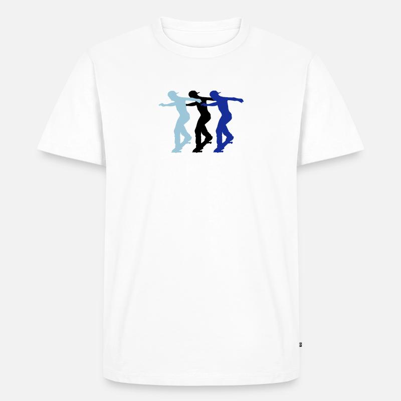 skaters - Männer Premium Bio T-Shirt - Weiß