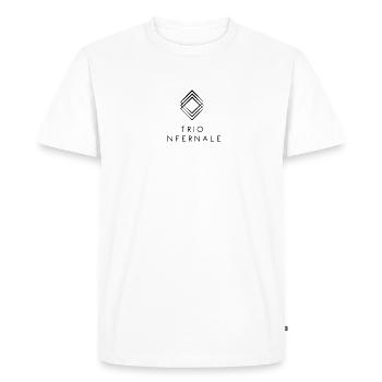 Trio Infernale Shirt Symbole Trois Amis Cadeau - T-shirt Premium bio Homme - blanc - Devant - Nico (187cm)