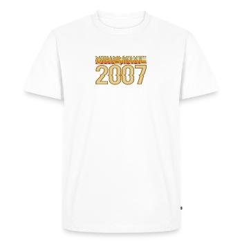 Original 2007 Retro Gold - Men's Premium Organic T-Shirt - white - Front - Nico (187cm)