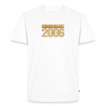 Original 2006 Retro Vintage - Men's Premium Organic T-Shirt - white - Front - Nico (187cm)