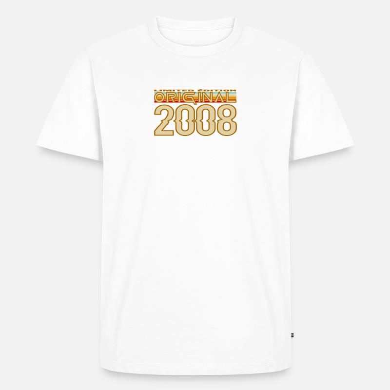 Originale Retro-Edition von 2008 - Männer Premium Bio T-Shirt - Weiß