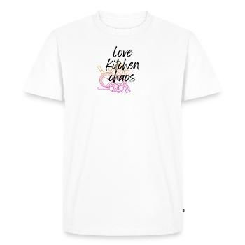 Chaos de cuisine - T-shirt Premium bio Homme - blanc - Devant - Nico (187cm)