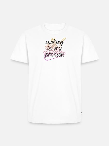 Cooking is my passion! - Men's Premium Organic T-Shirt - white