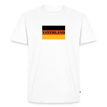 Patrie - T-shirt Premium bio Homme - blanc - Devant - Nico (187cm)