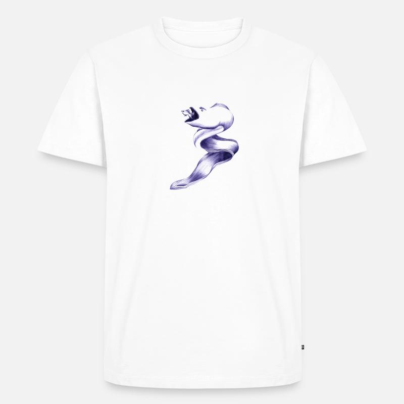Raubfisch - Männer Premium Bio T-Shirt - Weiß