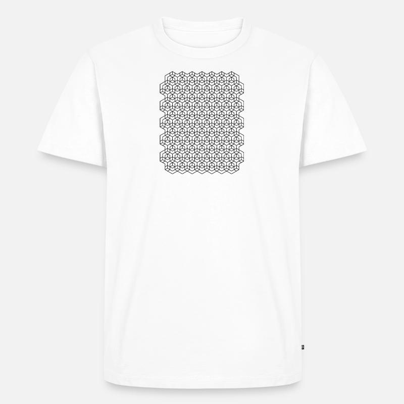 space - Männer Premium Bio T-Shirt - Weiß