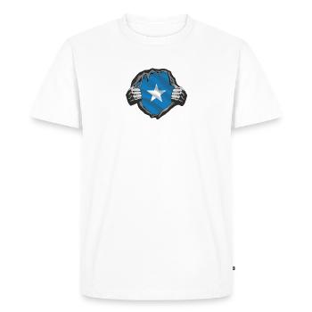 Somalie - T-shirt Premium bio Homme - blanc - Devant - Nico (187cm)