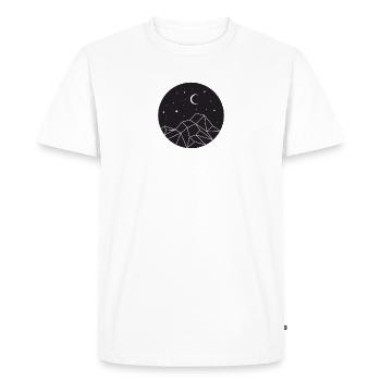 montagne - T-shirt Premium bio Homme - blanc - Devant - Nico (187cm)