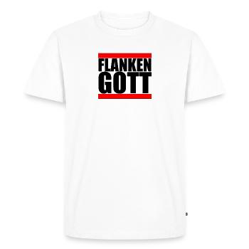 Flankengott footballeur footballeur milieu de terrain flanc - T-shirt Premium bio Homme - blanc - Devant - Nico (187cm)