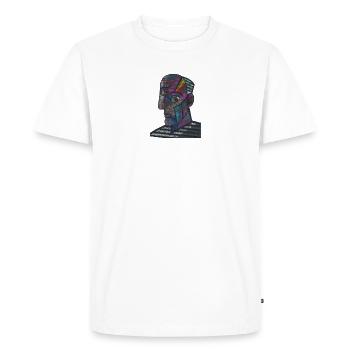 Tête de Picasso - T-shirt Premium bio Homme - blanc - Devant - Nico (187cm)