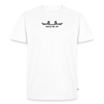 Wakeboard Wakeboard Kiteboard Kitesurf - T-shirt Premium bio Homme - blanc - Devant - Nico (187cm)