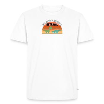 Curse Your Sudden But Inevitable Betrayal - Retro - Men's Premium Organic T-Shirt - white - Front - Nico (187cm)