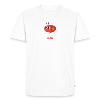 Let's Glow | Cute firefly for kids - Men's Premium Organic T-Shirt - white - Front - Nico (187cm)