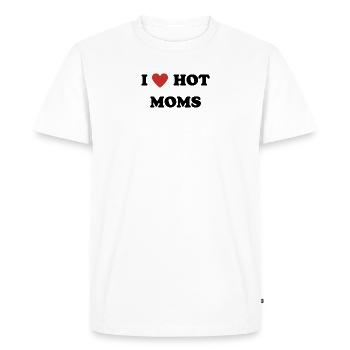 J’aime mamans chaudes - T-shirt Premium bio Homme - blanc - Devant - Nico (187cm)