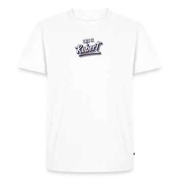 This Is Robert - Men's Premium Organic T-Shirt - white - Front - Nico (187cm)