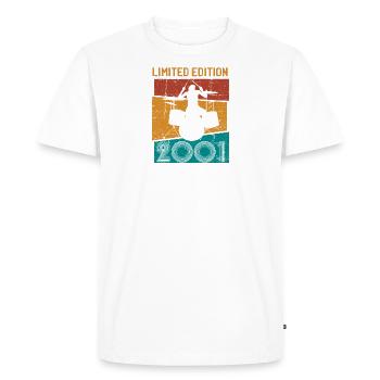 Vintage 2001 Drummer Limited Edition 20 Year Old 2 - Men's Premium Organic T-Shirt - white - Front - Nico (187cm)