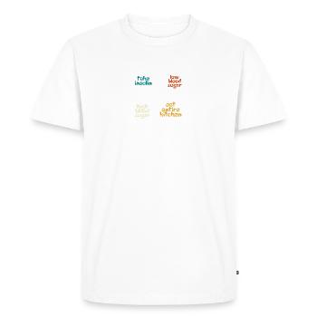 Vie diabétique Diabète Insuline - T-shirt Premium bio Homme - blanc - Devant - Nico (187cm)
