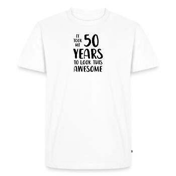 It Took Me 50 Years To Look This Awesome - Men's Premium Organic T-Shirt - white - Front - Nico (187cm)