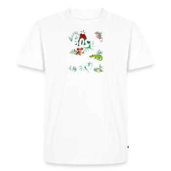 Costa Rica Travel, Costa Rica Vacances, Costa Rica - T-shirt Premium bio Homme - blanc - Devant - Nico (187cm)
