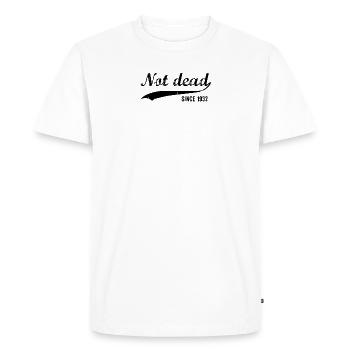 Funny Birthday Not Dead Since 1932 - Men's Premium Organic T-Shirt - white - Front - Nico (187cm)