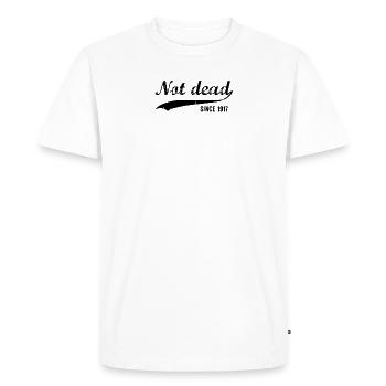 Funny Birthday Not Dead Since 1917 - Men's Premium Organic T-Shirt - white - Front - Nico (187cm)