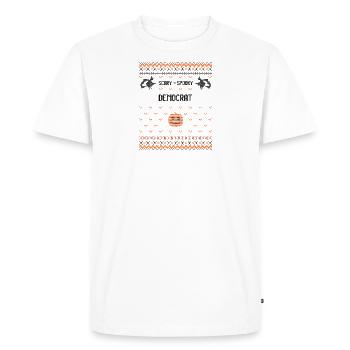 Scary and Spooky Democrat - Men's Premium Organic T-Shirt - white - Front - Nico (187cm)