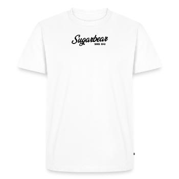 Funny Sugarbear Since 1942 - Men's Premium Organic T-Shirt - white - Front - Nico (187cm)