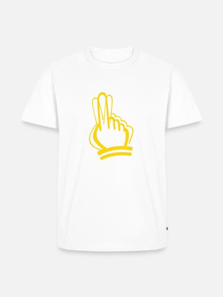 Nein, nein - Männer Premium Bio T-Shirt - Weiß