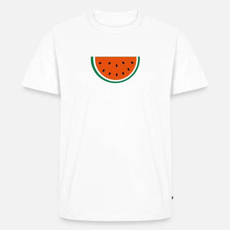 pastèque - T-shirt Premium bio Homme - blanc