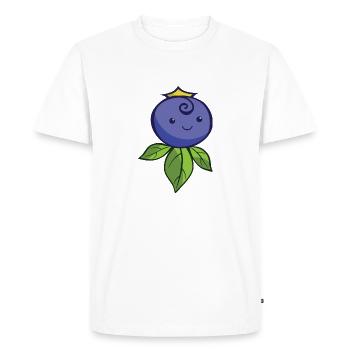 KingBerry - T-shirt Premium bio Homme - blanc - Devant - Nico (187cm)