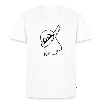 Geist dabbing dab dance - Men's Premium Organic T-Shirt - white - Front - Nico (187cm)