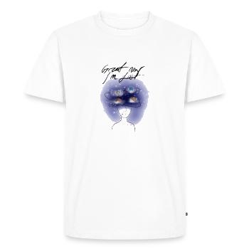 Lost in thought - Men's Premium Organic T-Shirt - white - Front - Nico (187cm)
