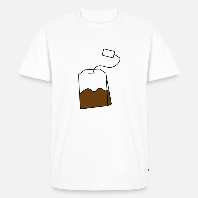 Teebeutel - Männer Premium Bio T-Shirt - Weiß
