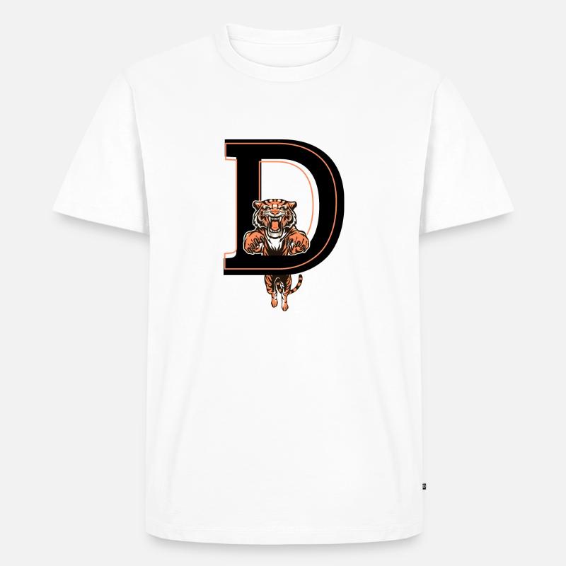 Tiger Brief - Geschenkidee - Männer Premium Bio T-Shirt - Weiß
