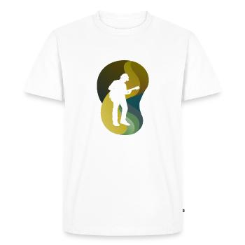 Guitare électrique Guitare Shouter - T-shirt Premium bio Homme - blanc - Devant - Nico (187cm)