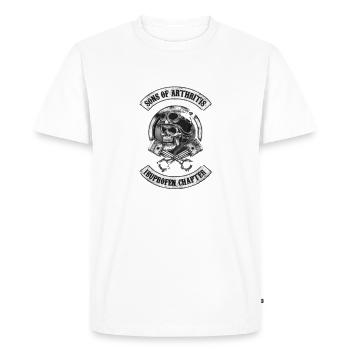 Sons of Arthritis - Men's Premium Organic T-Shirt - white - Front - Nico (187cm)