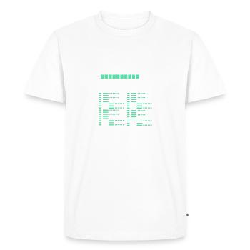 Coding in progress - Men's Premium Organic T-Shirt - white - Front - Nico (187cm)