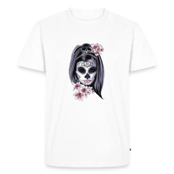 La Muerte - T-shirt Premium bio Homme - blanc - Devant - Nico (187cm)
