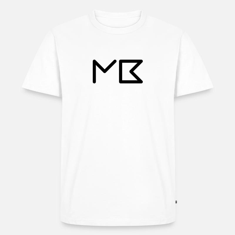 MB 2 Logo - Männer Premium Bio T-Shirt - Weiß