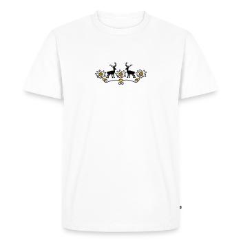 Trachten Motiv - Männer Premium Bio T-Shirt - Weiß - Vorne - Nico (187cm)