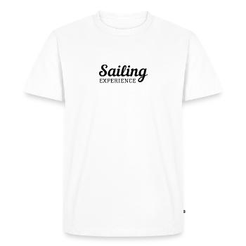 Expérience de voile - T-shirt Premium bio Homme - blanc - Devant - Nico (187cm)