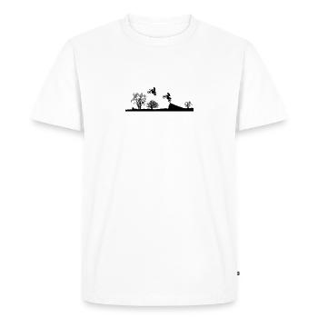 Enduro - Motocross - T-shirt Premium bio Homme - blanc - Devant - Nico (187cm)