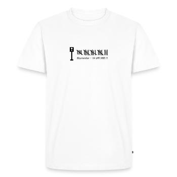 Speed Camera Marathon - Men's Premium Organic T-Shirt - white - Front - Nico (187cm)