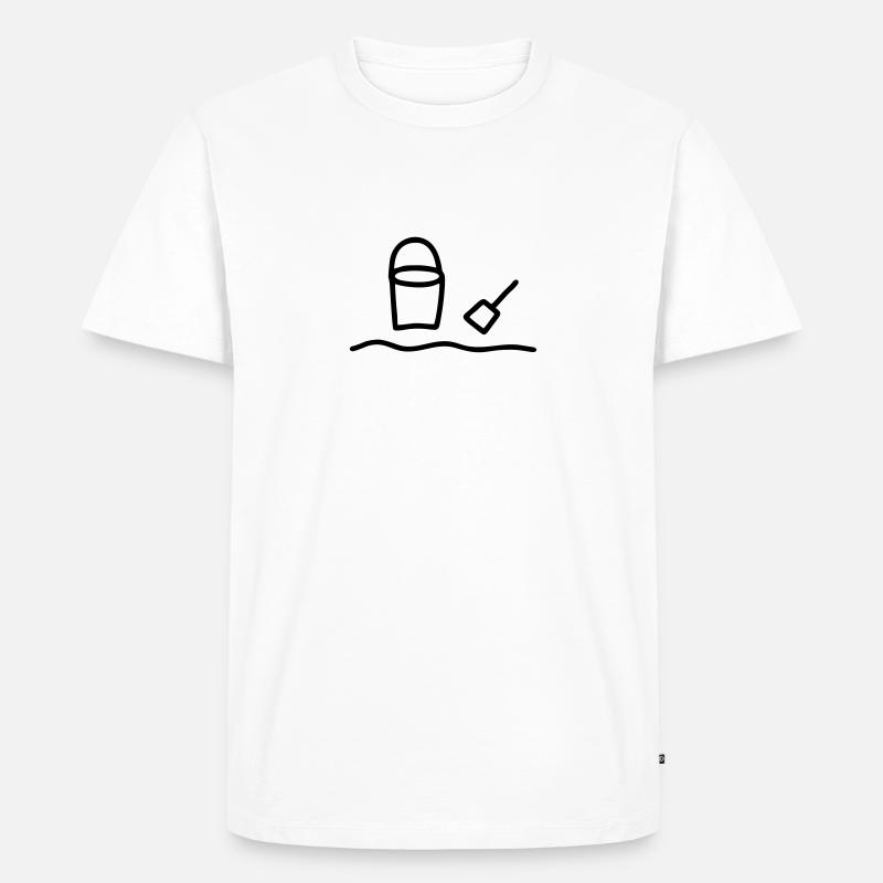 Eimer & Schüppe - Männer Premium Bio T-Shirt - Weiß