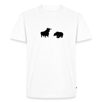 Bull et Bear - T-shirt Premium bio Homme - blanc - Devant - Nico (187cm)