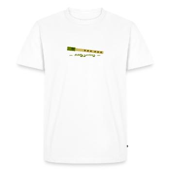 vert sifflet - T-shirt Premium bio Homme - blanc - Devant - Nico (187cm)