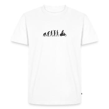 Simson Schwalbe Evolution noir - T-shirt Premium bio Homme - blanc - Devant - Nico (187cm)