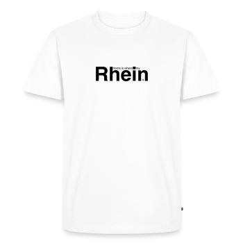 Home is where my Rhein is - T-shirt Premium bio Homme - blanc - Devant - Nico (187cm)