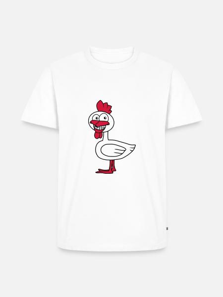 Cool Chicken - Men's Premium Organic T-Shirt - white