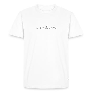 Skyline d'Alger - T-shirt Premium bio Homme - blanc - Devant - Nico (187cm)